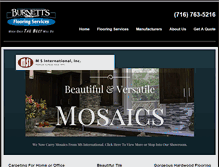 Tablet Screenshot of burnettsflooring.com